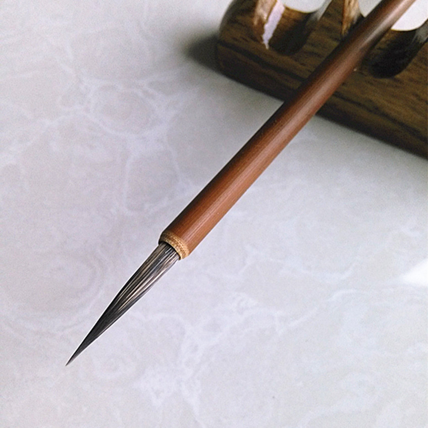 鼠须大中小号勾线 国画面相点眉小楷工笔 叶筋衣纹瘦金体手绘毛笔