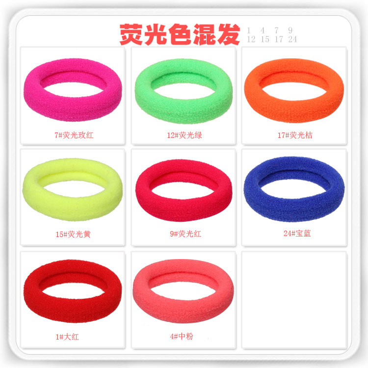 Tiktok 100 Bagged Rubber Band Seamless High Elastic Hair Band Nylon Towel Ring DIY Decorative Headdress Accessories Small Gift