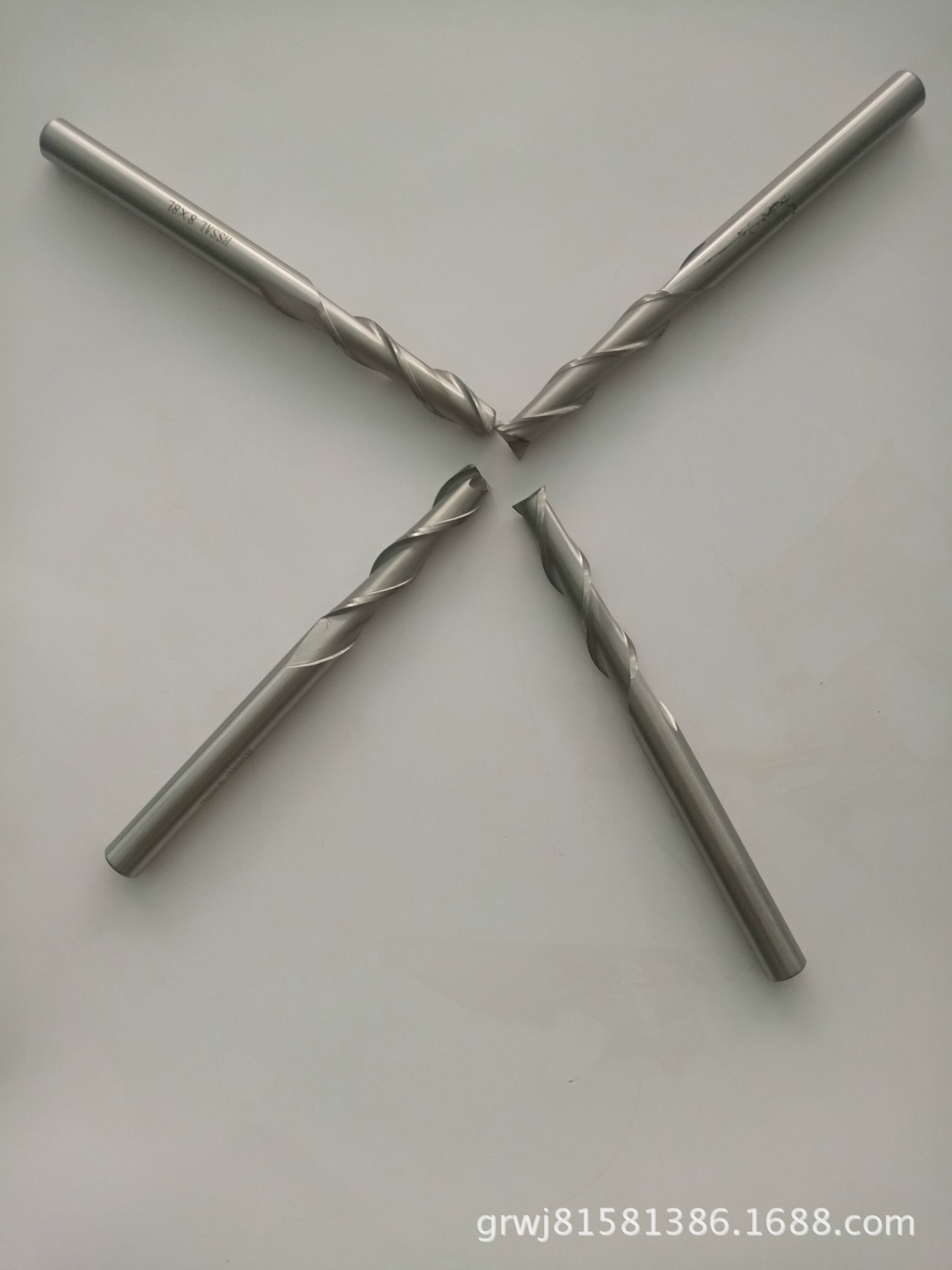 厂家实拍整体式加长白钢铣刀8*100l 铣床铣刀 铣削刀具 现货批发