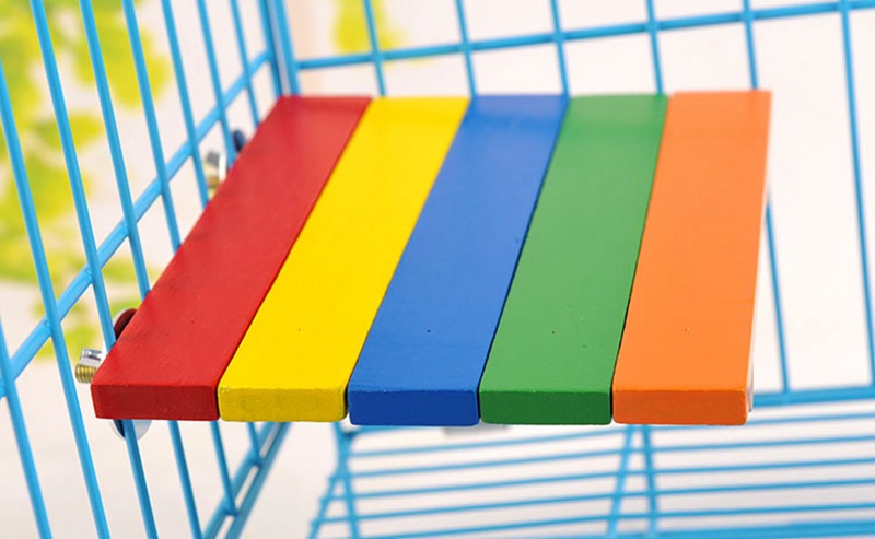 厂家直销多功能龙猫用品玩具松鼠玩具跳台跳板龙猫松鼠五彩跳台