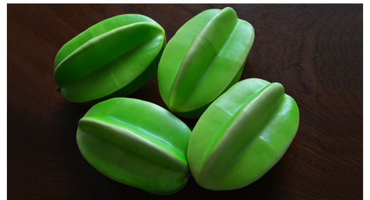 仿真加重杨桃 厂家大量批发仿真水果 纯手工假泡沫杨桃酒店工.