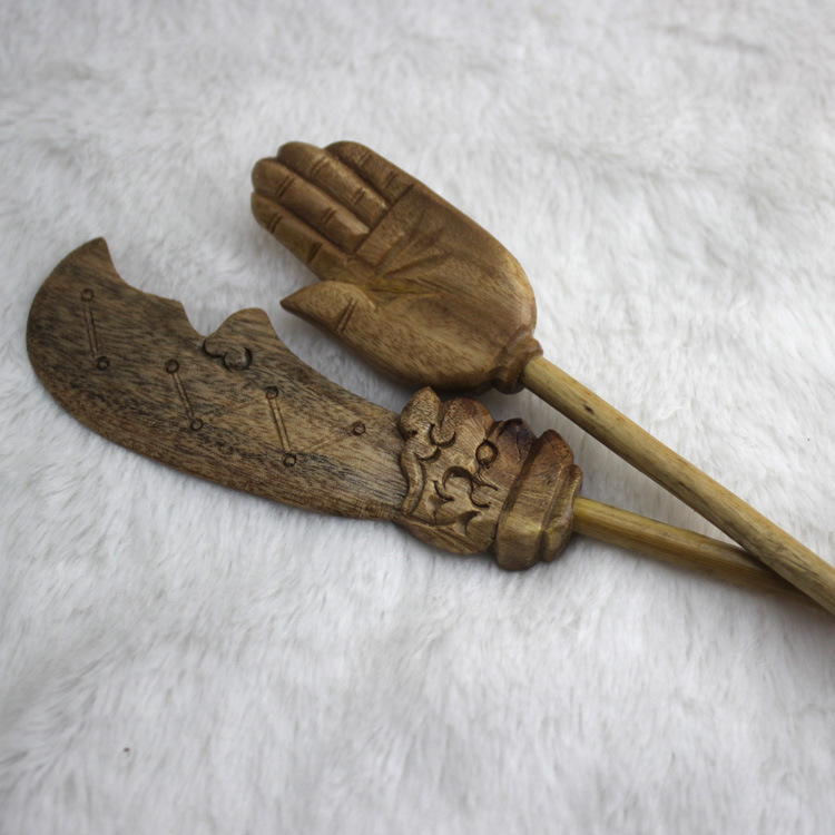 佛教用品施食器佛手刀焰口法器出食器法会佛手出食刀施食 手工艺