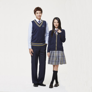 中学生高中生潮学院风格校服春秋季纯棉贵族班服广州厂家定做定制