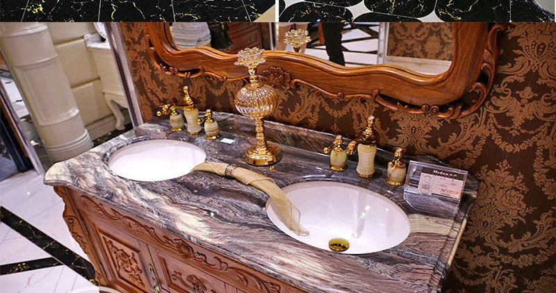 实木台盆整体组合洗漱台梳洗柜洗脸盆 开启方式:转轴 品牌:欧美佳卫浴