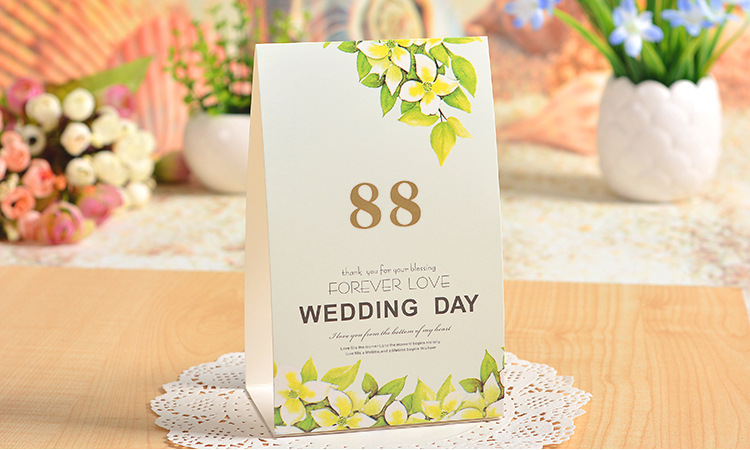 2016新款欧式主题婚礼嘉宾桌卡 个性创意结婚席位卡 婚庆.