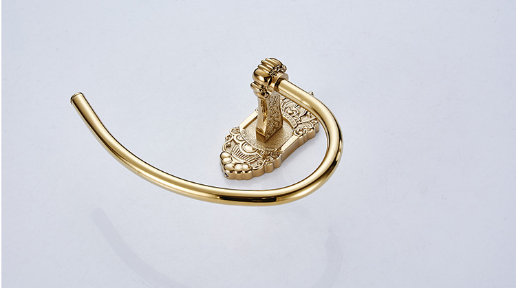 众霸多规格6809-g皇冠毛巾环 卫浴五金挂件 浴室镀金毛巾环毛巾钩