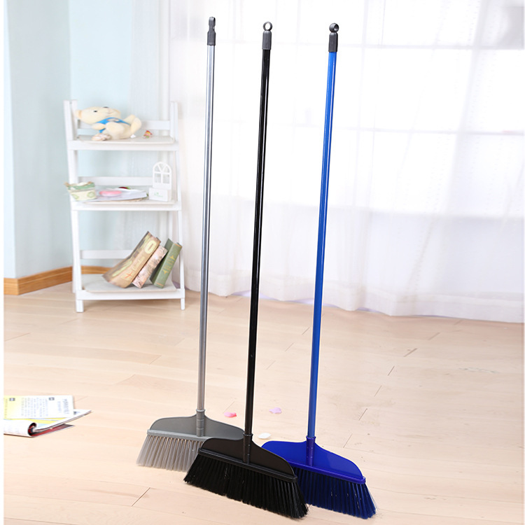 2201 Plastic Broom Broom Big Broom Lengthened Spray Paint Iron Rod Long Handle Magic Soft Wool Plastic Broom