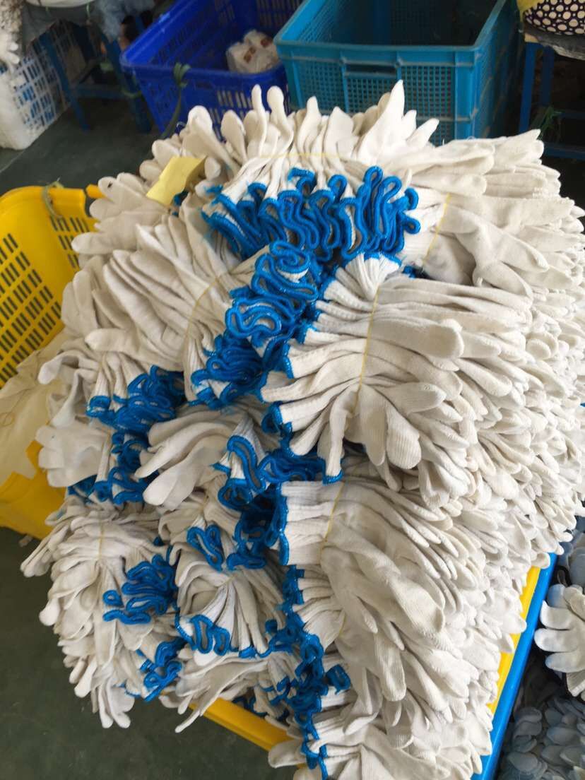灯罩棉线手套 纯棉纱手套劳保纱线手套 手套批发500克出口.
