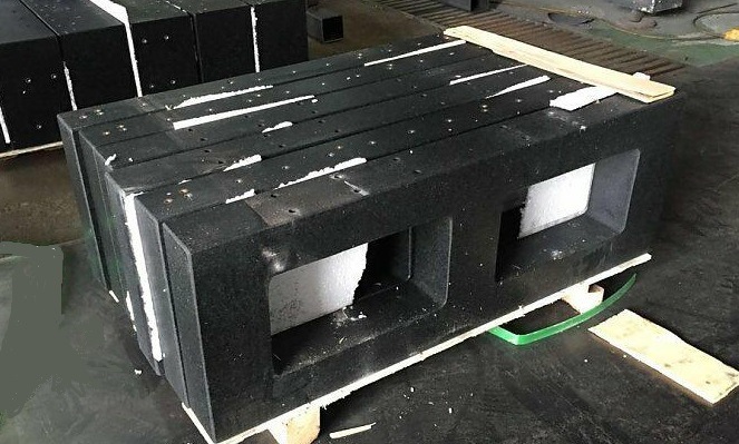 厂家直供济南青花岗岩龙门构件 大理石床身