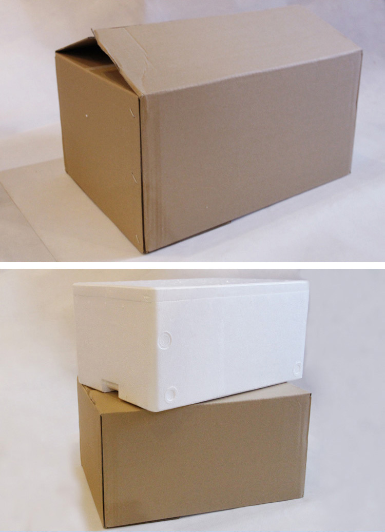 5号食品级泡沫箱保温箱冷藏蔬菜水果牛排冷冻邮政箱带配套纸箱