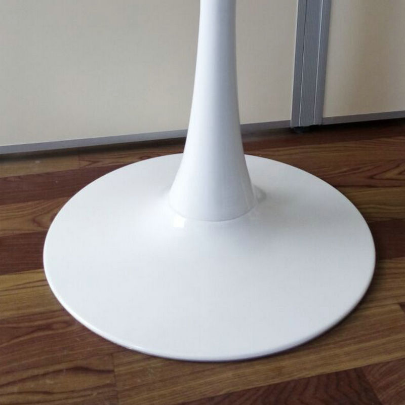 供应伊姆斯圆盘脚 造型钢脚圆盘白色铁脚 办公用洽谈桌会议桌脚