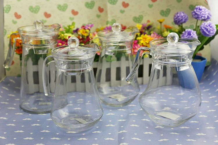 八角壶水具冷水壶套装 夏季五件套 玻璃耐热防烫壶 厂家批发定制