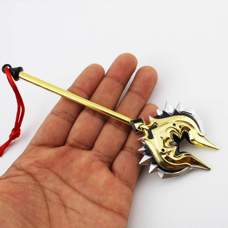 王者周边 程咬金热烈之斧皮肤武器 16厘米武器 合金兵器