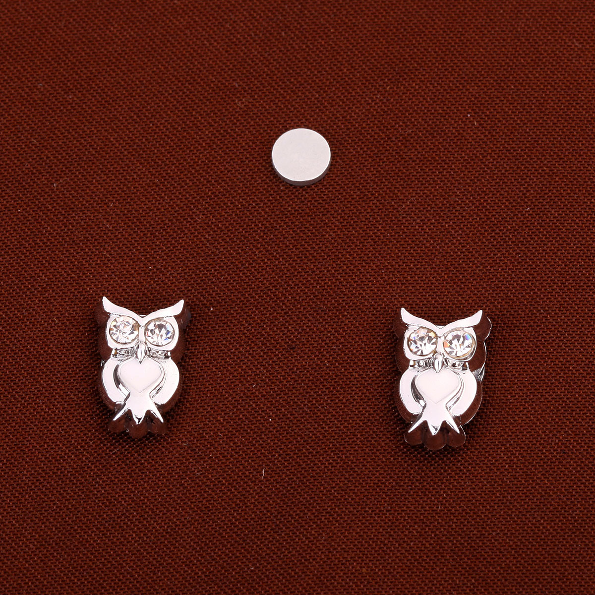 磁铁耳钉 韩版吸铁石男生耳夹 无耳洞耳环 黑色朋克耳饰