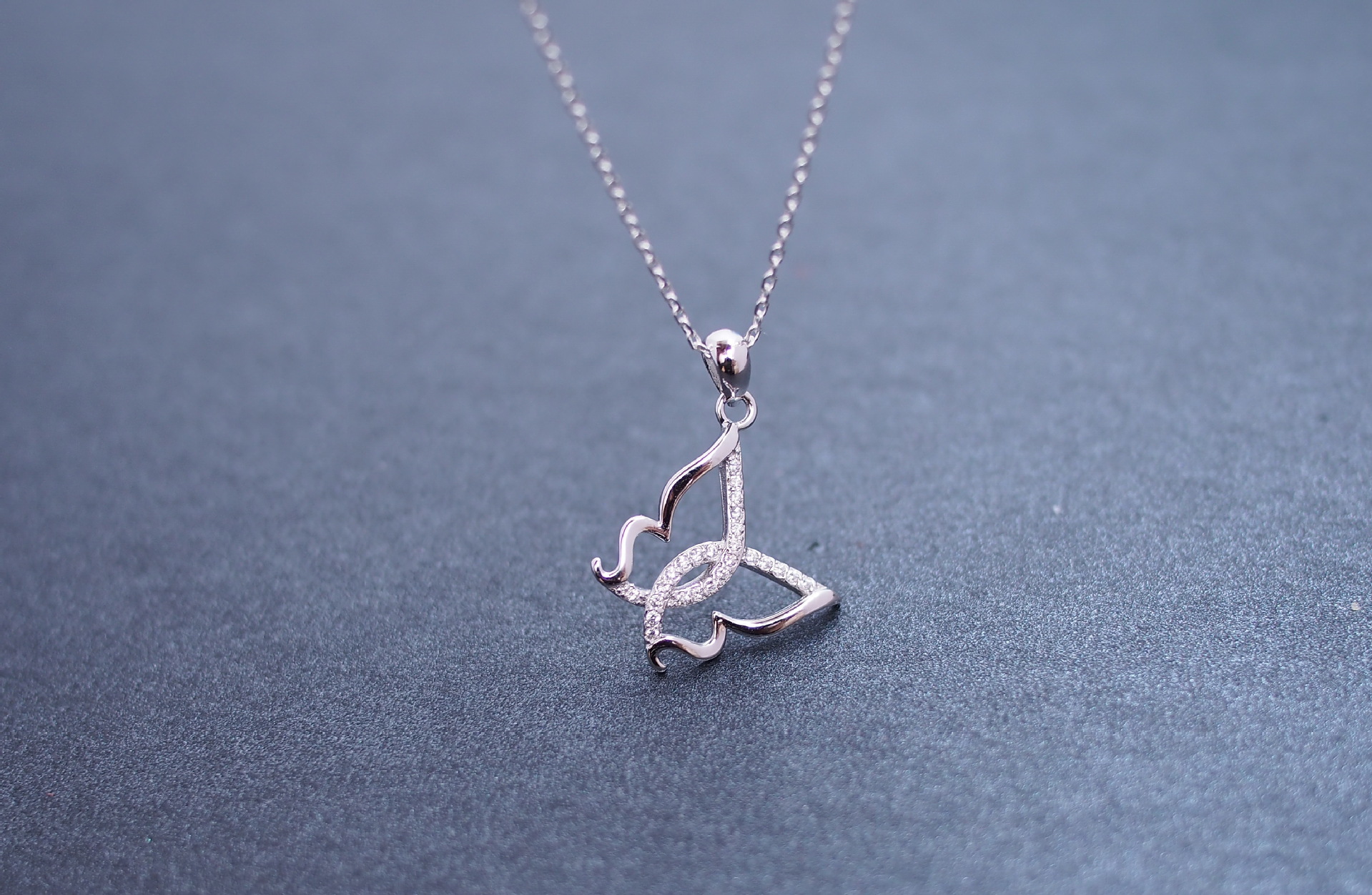 女韩版时尚蝴蝶925纯银单吊坠闺蜜礼物情侣礼物银饰品 厂家批发