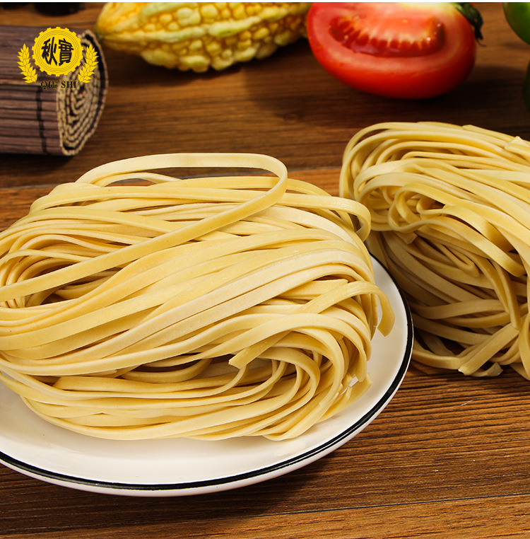 秋实 麦香粗面条375g 苦荞冷面意大利面 不含木淀粉高筋.