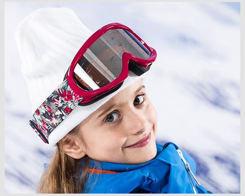 vector户外眼镜防雾双层tpu滑雪镜 儿童款防风护目镜登山镜批发