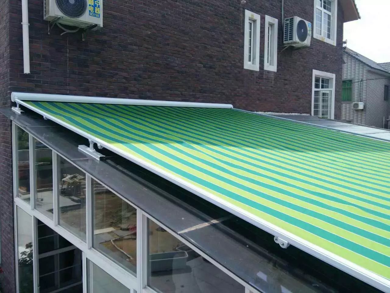 天幕篷定做 阳光房 电动天幕棚 户外自动遮阳蓬 轨道式天幕