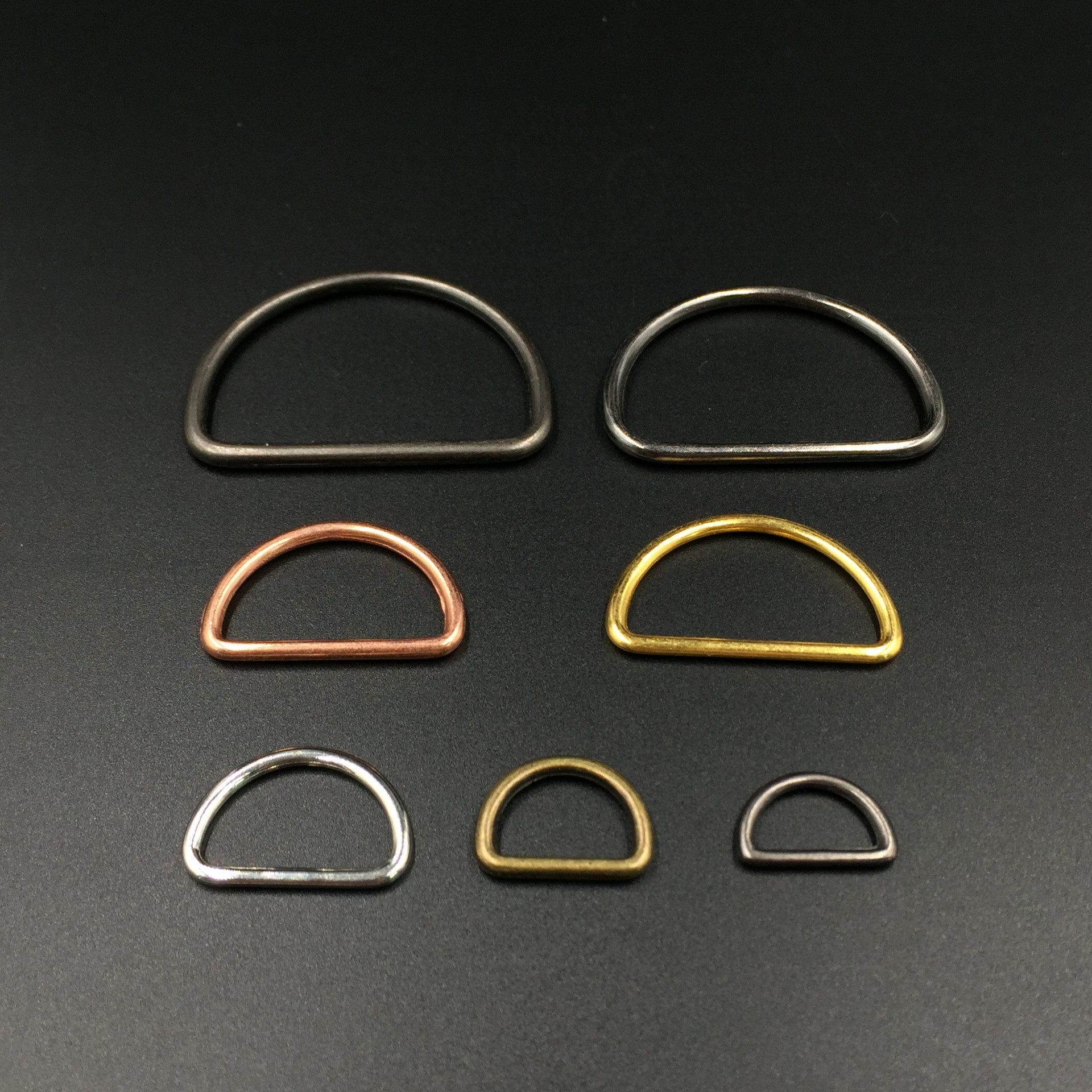 厂家直销 金属 锌合金d型扣 半圆环d字扣 箱包配件纽扣 可定制