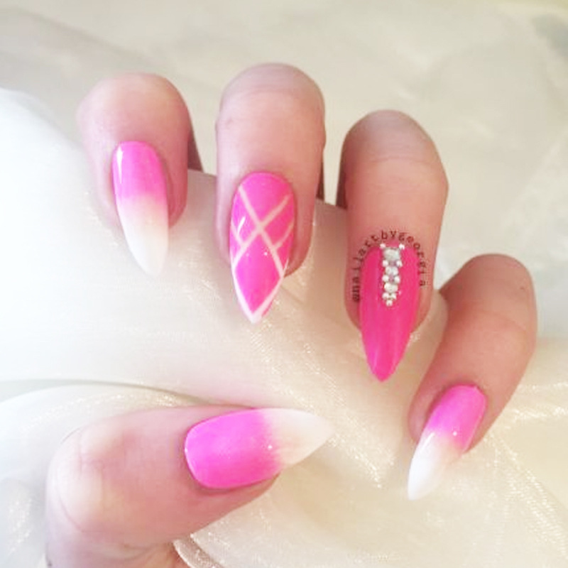 尖甲 尖头甲片 尖头法式 甲片 假指甲 短指甲片 600片装 水滴甲