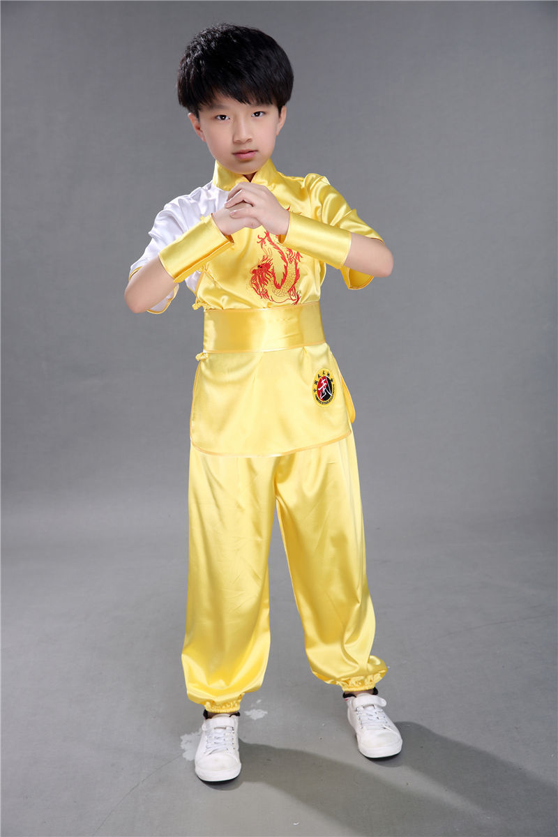 六一儿童演出服武术服男武术表演服装团体功