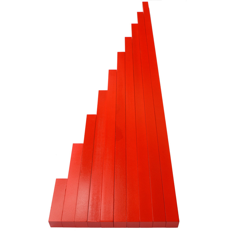 蒙台梭利/蒙氏教具专业版长棒 益智早教3周岁以上儿童木质教玩具