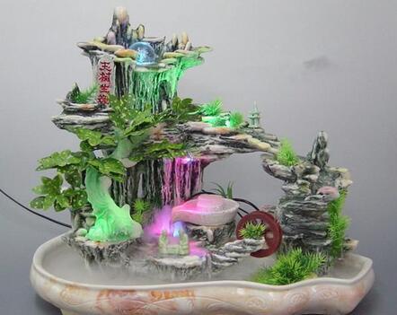 12七彩led雾化灯水池园林假山鱼缸盆景雾化器加湿器低价厂家直销