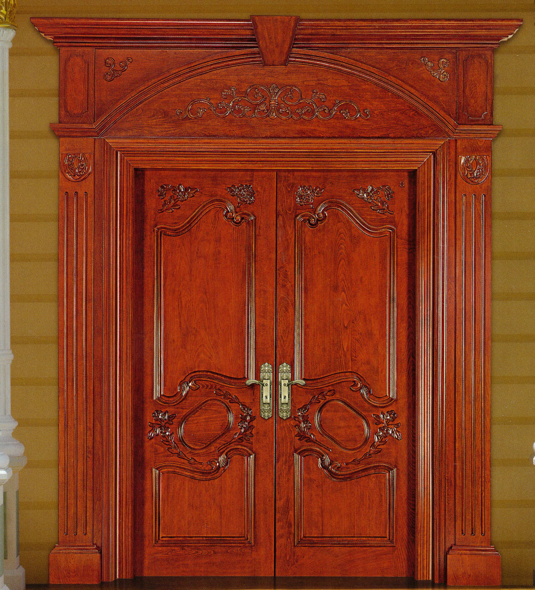 厂家实木门/别墅大门,花梨木门