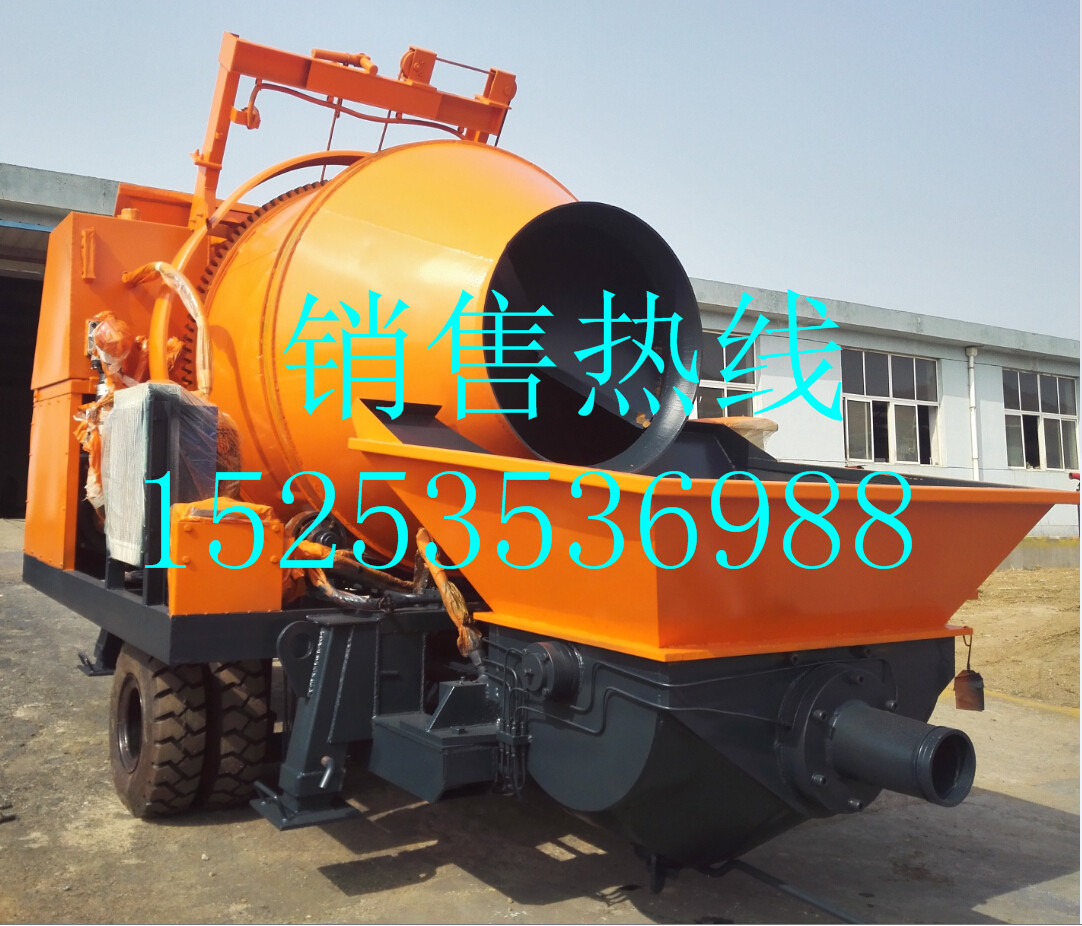 混凝土搅拌输送一体机 活动弯头 万向扣 8方罐车 拖泵 混泥土泵