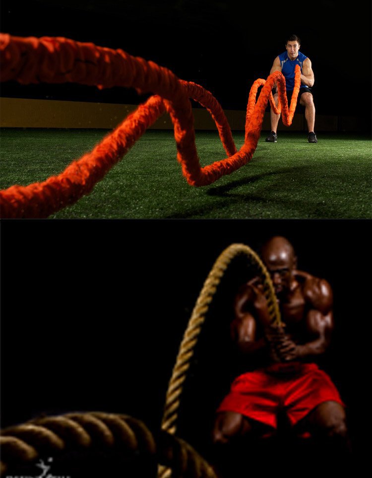 厂家批发外贸出口级ufc专业体能训练绳mma格斗绳健身战绳