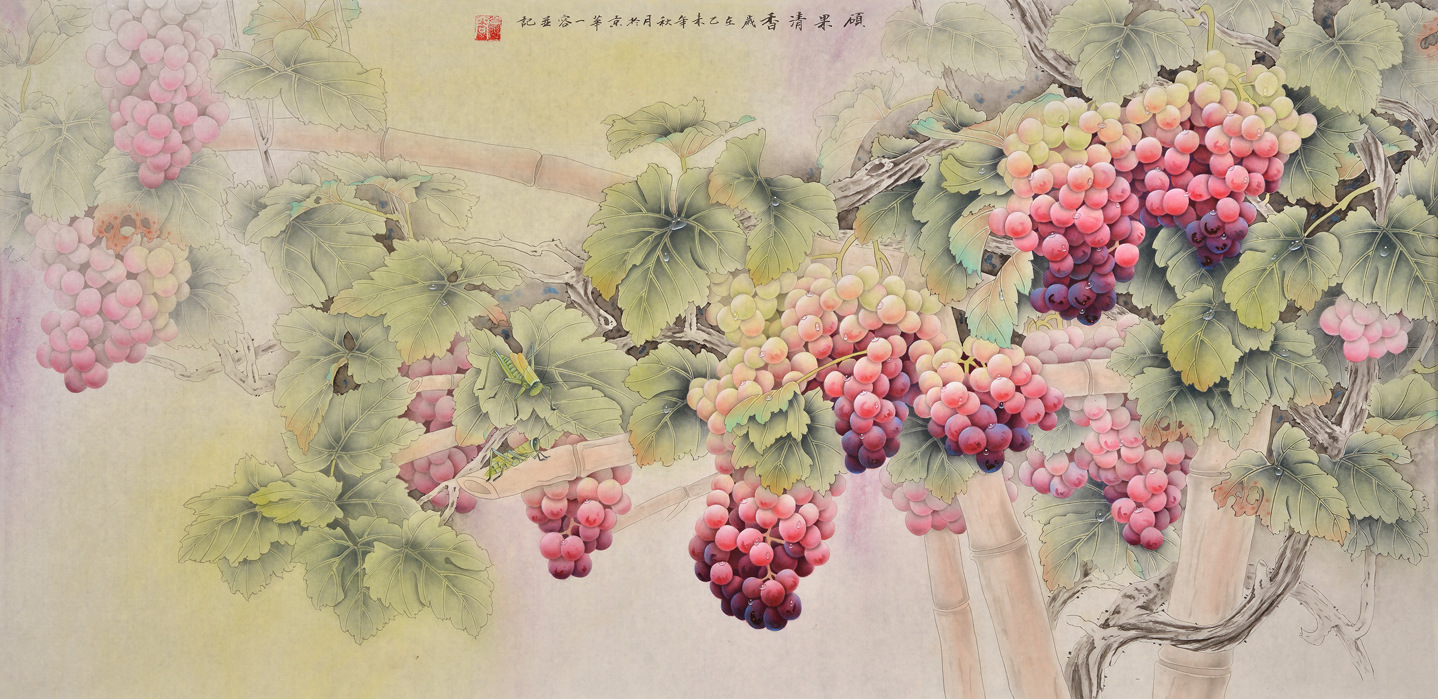 一进门是餐厅挂什么画好 餐厅国画葡萄挂着好看么