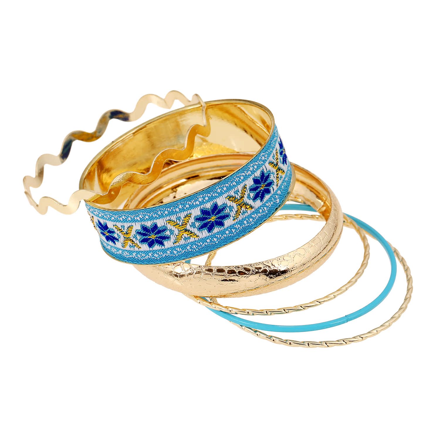 欧美 简约花纹贴布镶钻手环高品质手链 bz0432