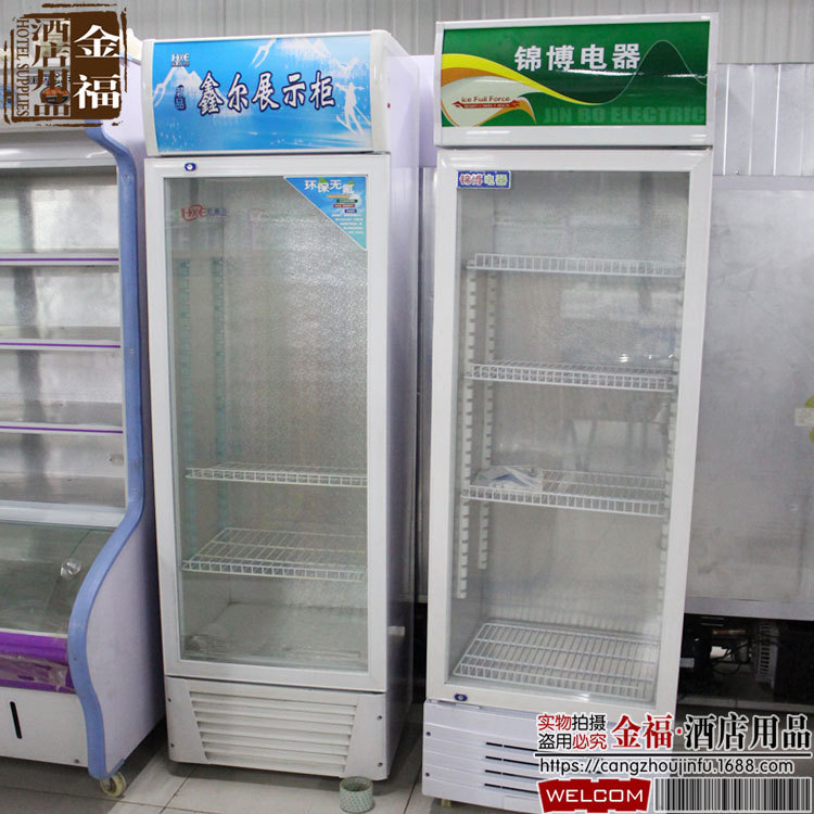双门直风冷展示柜 商用保鲜冷藏保鲜柜 便利店饮料冷藏柜