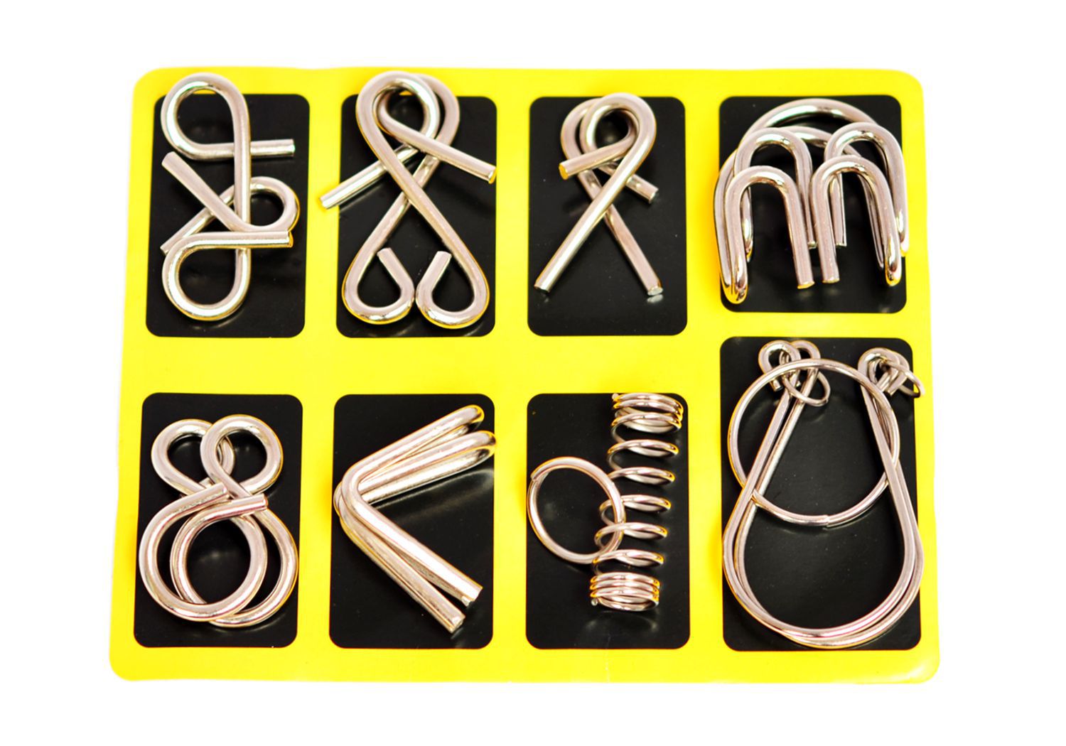 金属智力解环解扣九连环8件套 儿童益智玩具a款b款c款24件套