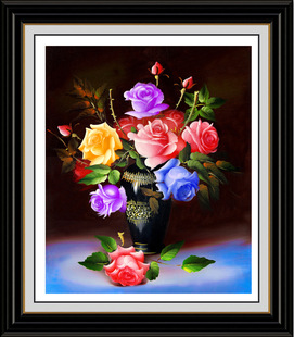 义乌钻石画玫瑰花