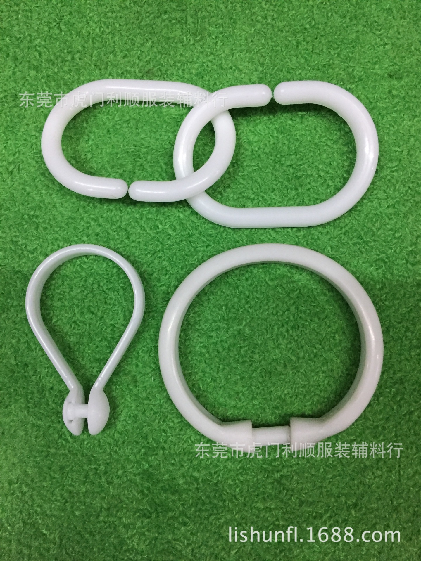 厂家直销塑料窗帘扣 塑胶窗帘勾 浴帘挂钩 开口环扣 开口圈