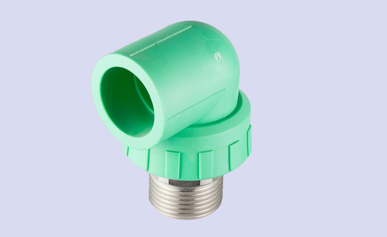 厂家直销全新原料ppr外牙弯头 ppr管件 ppr弯头 ppr外丝弯头