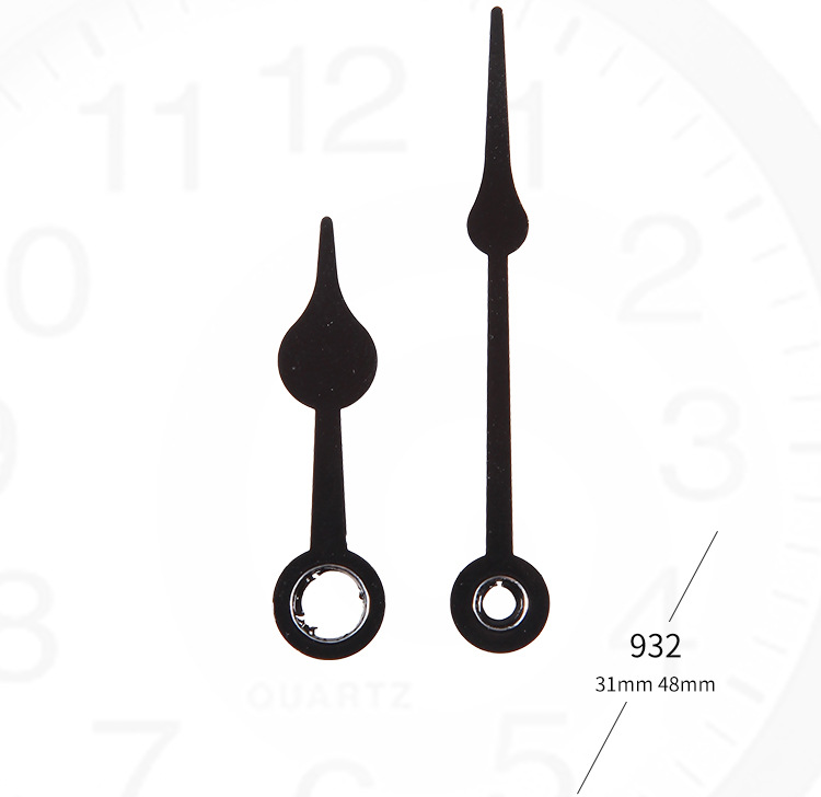 厂家货源 各类钟表配件挂钟针 时分秒钟针配件批发