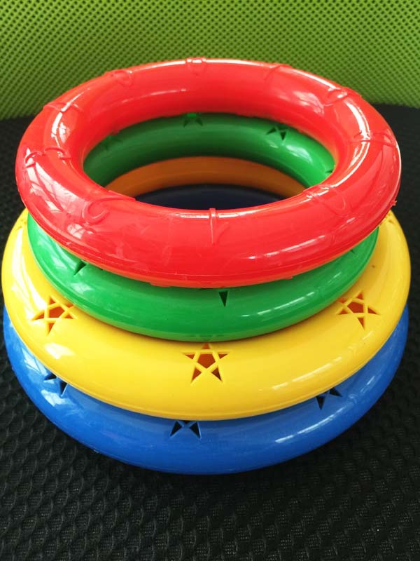 幼儿园早操器械道具大号有声哑铃幼儿健身体操环舞蹈铃塑料哑铃