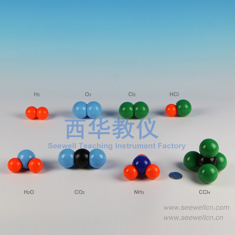 32003 学生分组用 初中分子结构模型 32003比例模型化学分子模型