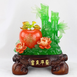 招财节节高富足平安大吉苹果橘子摆件招财工艺品摆设创意开业礼品