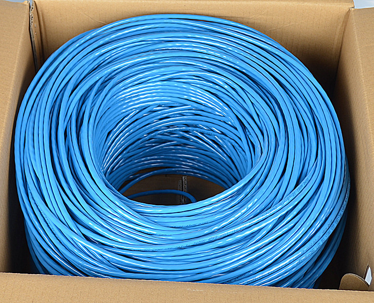 utp室内网络线家用电脑通信线八芯四对双绞线监控线无氧铜650新料