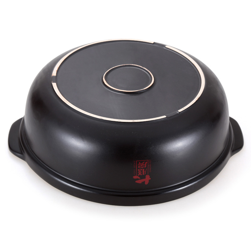 大膳房砂锅 陶瓷鸳鸯火锅 耐热保温火锅盆 大容量饭店两味火锅