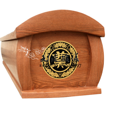 柏木实木棺材地葬寿材九渡殡仪用品大棺材白事用土葬实木棺材订做