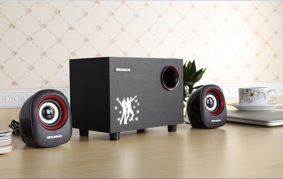 三旭q10音箱 2.1低音炮超重低音立体双声道超性价比音响