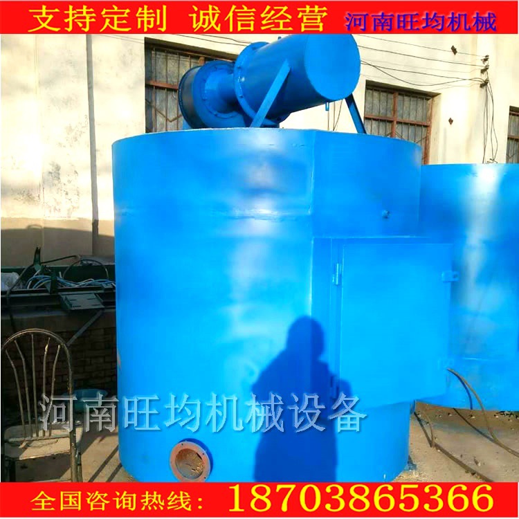 无烟无毒圆形地瓜瓤炭化炉 干馏式木屑炭化炉 节能炭化炉简介