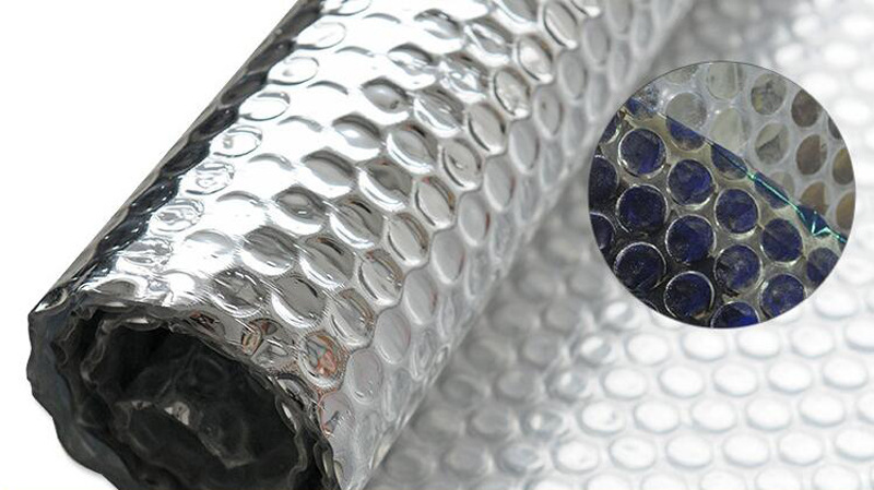 气泡膜复铝箔 遮阳反光材料 隔热膜 建筑隔热材料 双气泡双铝膜