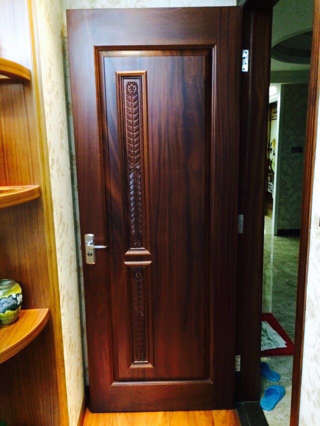 潮汕厂家直销菠萝格实木门 欧式门 进户门 推拉门 红木门