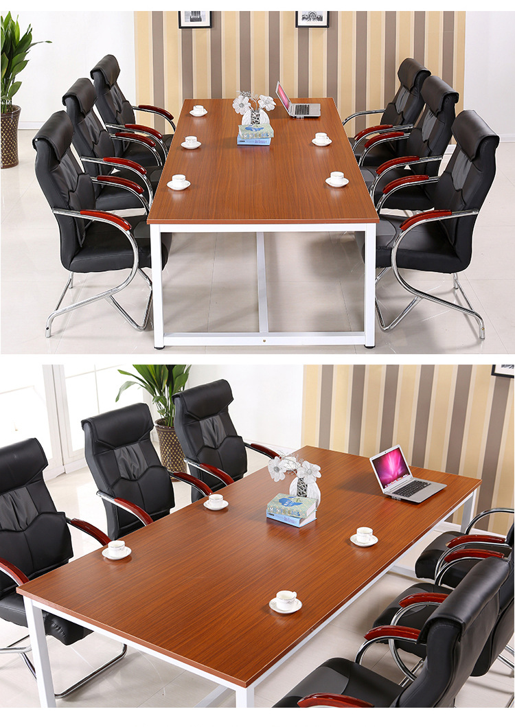 供应简易办公桌6人位电脑桌定制公司会议桌员工面试培训
