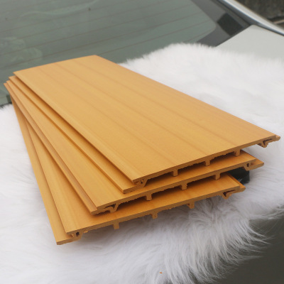 120平面板 生态木集成吊顶 背景墙户外广告护墙外墙板墙裙木塑板